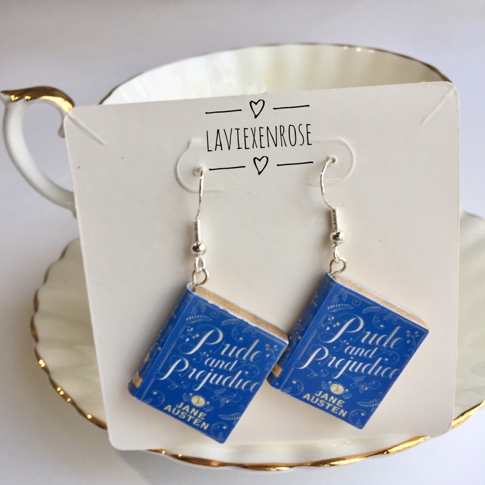 Pride and Prejudice Book Earrings